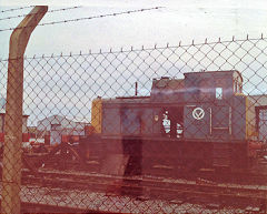 
Thames Matex tank farm, ex-BR D2953, 0-4-0D AB 395/55, c1980, © Photo courtesy of John Failes