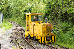 
HE 8969 on train duty, Amberley Museum, May 2015