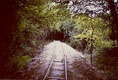 
The embankment on the other side, Brockham Museum, 1970, © Photo courtesy of Michael Bishop