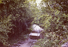 
The embankment on the other side, Brockham Museum, 1970, © Photo courtesy of Michael Bishop