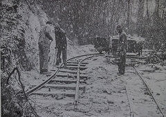 Work parties in the snow, 1970, © Photo courtesy of 'Brockham Museum News' contributors