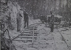 
Work parties in the snow, 1970, © Photo courtesy of 'Brockham Museum News' contributors