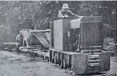 HE 3097 leaves the yard with Gordon Rhodes, 1972, © Photo courtesy of 'Brockham Museum News' and Colin Bowles
