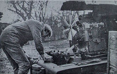 R&R 80 under restoration by Dick Birkbeck, 1974, © Photo courtesy of 'Brockham Museum News' contributors