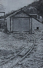 
Ready for two tracks into Gould's Shed, 1976, © Photo courtesy of 'Brockham Museum News' contributors