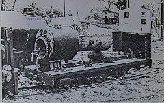 'Polar Bear's boiler has ben put on backwords to faclitate repairs, 1977, © Photo courtesy of 'Brockham Museum News' and D H Smith
