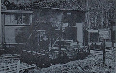 Recently arrived Motor rail 'Simplex' No 1320, 1977, © Photo courtesy of 'Brockham Museum News' and D H Smith