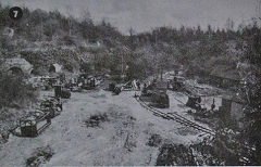 The site from the West bank of limekilns, 1978, © Photo courtesy of 'Brockham Museum News' and D H Smith