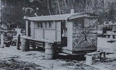 
Re-felting the Fauld coach, 1979, © Photo courtesy of 'Brockham Museum News' and D H Smith