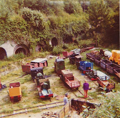 A general view of he loco yard, 1975, © Photo courtesy of Rick Marner