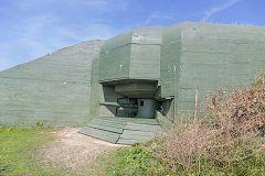 
The 105mm coastal defense gun, Fort Hommet, Guernsey, September 2014