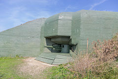 
The 105mm coastal defense gun, Fort Hommet, Guernsey, September 2014