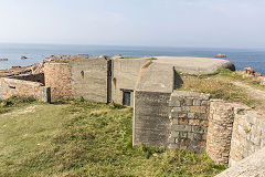 
The searchlight bunker, Fort Hommet, Guernsey, September 2014