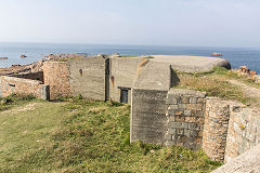 
The searchlight bunker, Fort Hommet, Guernsey, September 2014