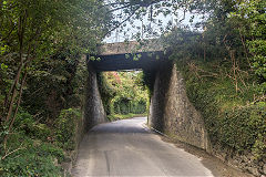 
The railway bridge over Rue des Barras, Guernsey, September 2014