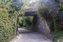 
The railway bridge over Rue des Barras, Guernsey, September 2014