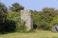 
Stone pillars near Rue des Barras, Guernsey, September 2014