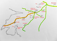 
Sketch map of the Sark silver mines