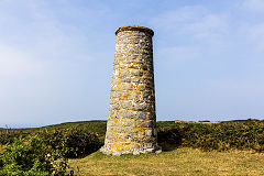 
The Northern chimney, Little Sark Silver Mine, September 2014