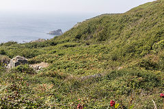 
The remains of the engine house, Little Sark Silver Mine, September 2014