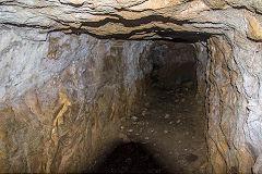 
The Dressing Plant tunnel, Little Sark Silver Mine, September 2014