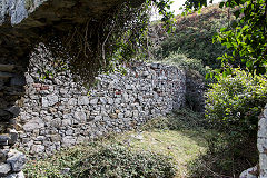 
The offices and workshops, Little Sark Silver Mine, September 2014