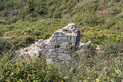 
The remains of the engine house, Little Sark Silver Mine, September 2014