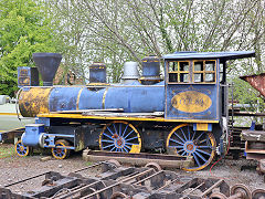 4-4-0 Canada Creek Railway 'No 2' at Alan Keef's works, April 2024