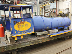 4-4-0 Canada Creek Railway 'No 3' or 'No 1' at Alan Keef's works, April 2024