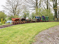 Alan Keef's works railway, April 2024