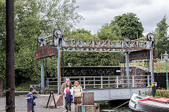 
Lifting bridge to canal basin, July 2017