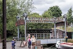 
Lifting bridge to canal basin, July 2017