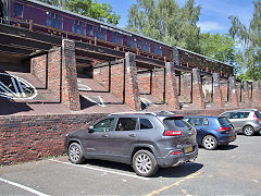 Coal drops at Bridgnorth Station, Severn Valley Railway, June 2021