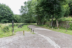 
Trackbed towards High Peak Junction, July 2017