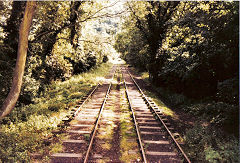 Ironbridge canal incline, Blists Hill Museum, August 1985