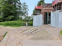 The Wharf tramroad, Ironbridge, May 2023