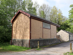 
Waterhouses transhipment shed from the LMS side, May 2023