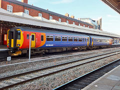 Nottingham Central Station, 156411, June 2014