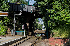 
Tram 207 at Cinderhill, Nottingham, June 2014