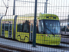 Tram 209, Wilkinson Street tram depot, Nottingham, June 2014