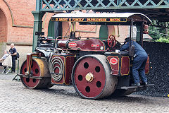 Wallis and Steevens road roller at Papplewick, July 2019