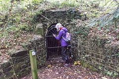 Beam Engine pumping house access tunnel, Snailbeach, September 2018