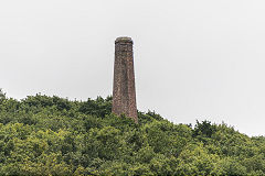 
Resting Hill chimney at the end of the mile-long smelter flue, Snailbeach, September 2018