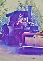 Steamroller UM 3296 at Beamish Museum, County Durham, c1985