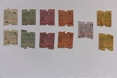 Darlington Corporation bus tickets from the 1960s