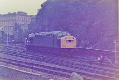 Class 40 at Edinburgh Waverley, April 1979