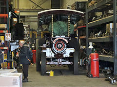 Traction engine at Heywood, Manchester, February 2024