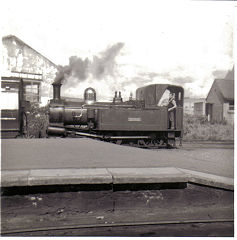 No '10 G H Wood' at Port Erin Station, Isle of Man Railway, August 1964
