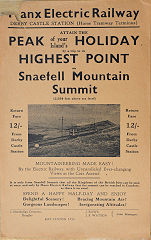 MER Handbill for Snaefell, August 1964
