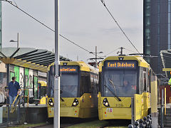 '3113' and '3139' at Deansgate, Manchester, Novenber 2023